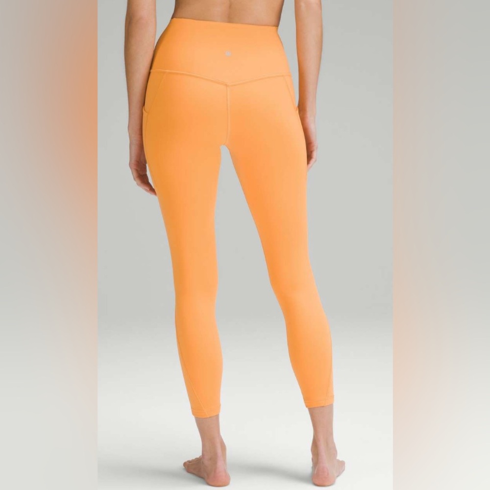 lululemon athletica High-Rise Orange Leggings- double lined